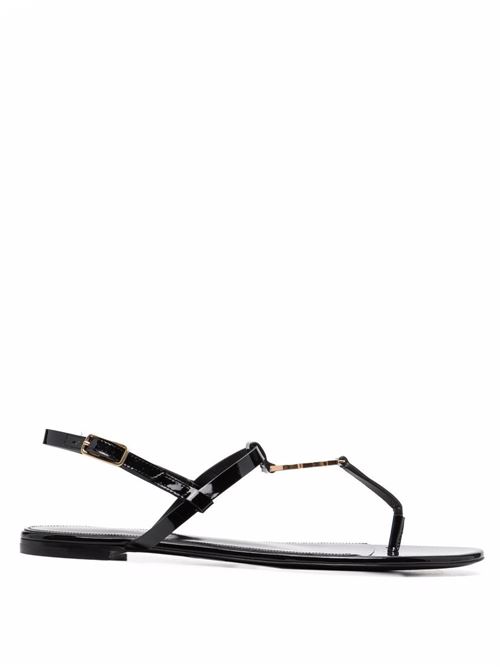 Cassandra logo plaque sandals Saint Laurent | 659817B8IKK1000